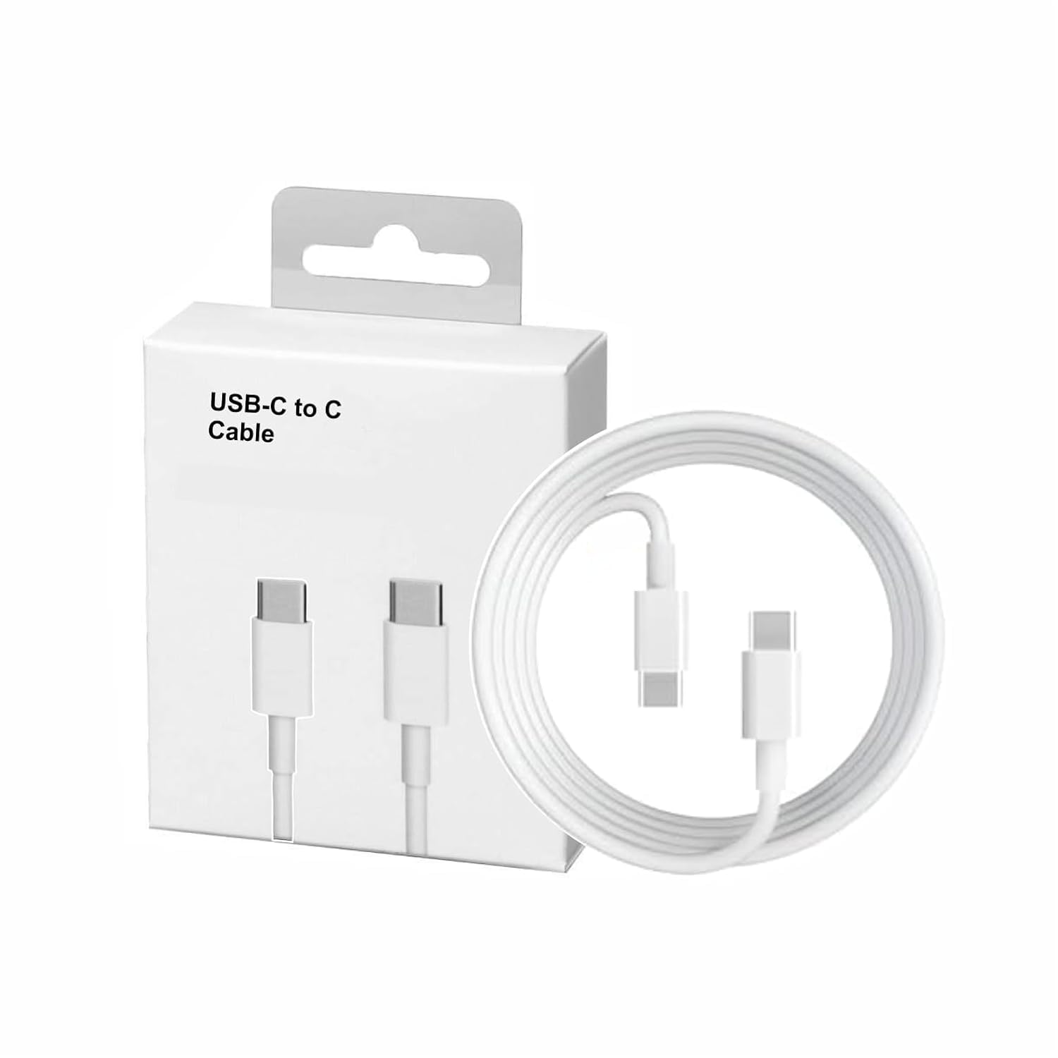 60W Original Fast Charging Type-C Cable || Compatible with i-Phone 15/16- Plus/Pro/Pro max, i-Pad, Android ||1 Meter Type C to C Nylon Braided Data Cable || (Type-C Cable)