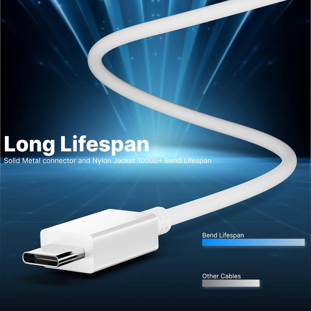 Aura Type C to C  Cable [MFi Certified + 2 YEAR WARRANTY*] Fast iPhone Charging for iPhone 15/16/Pro Series Charger Cable Compatible, MacBook, Other USB Type-C Devices, 1M