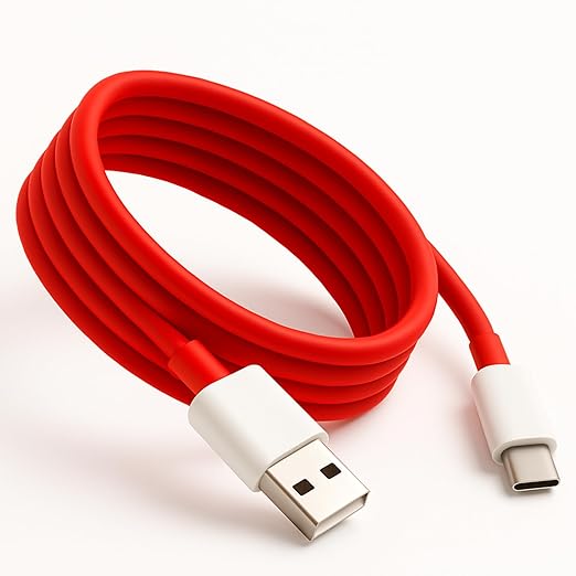 Powertronics 80W Charger Cable USB to Type C Warp Charger SuperVooc/Dash Super Charge Cable Compatible for Oneplus 11,11R,10Pro,10R,10T,9RT,9R,8R,8T Cable for 6/6T/7/7T,Ce2 Lite 5G,Ce 3 5G,Ce3 Lite