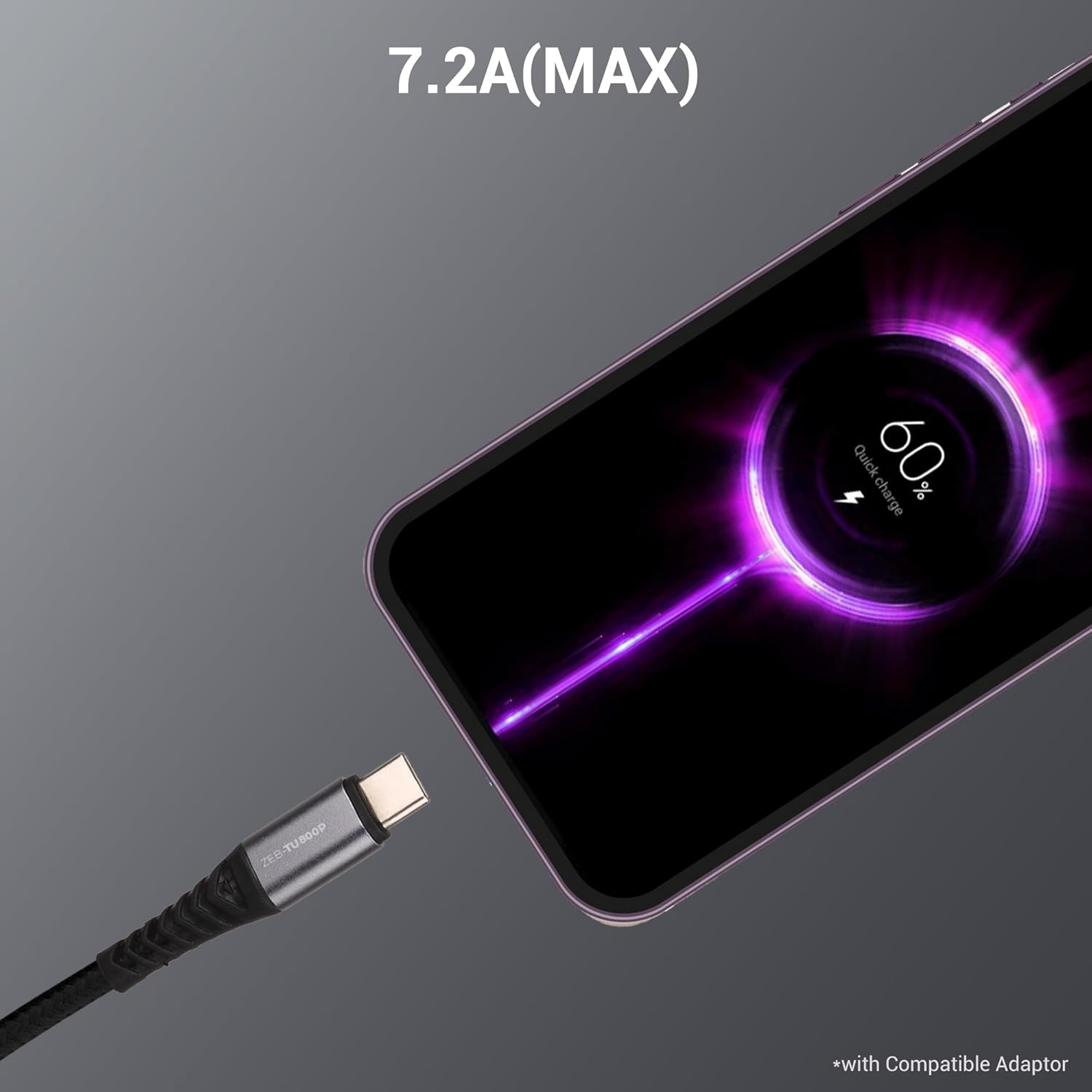 UNBREAKable 20W / 3A Fast Charging 1.2m Braided Micro USB Cable for Smartphones, Tablets, Laptops & Other Micro USB Devices, 480Mbps Data Sync, Quick Charge 3.0 (R15,Gold&Black)