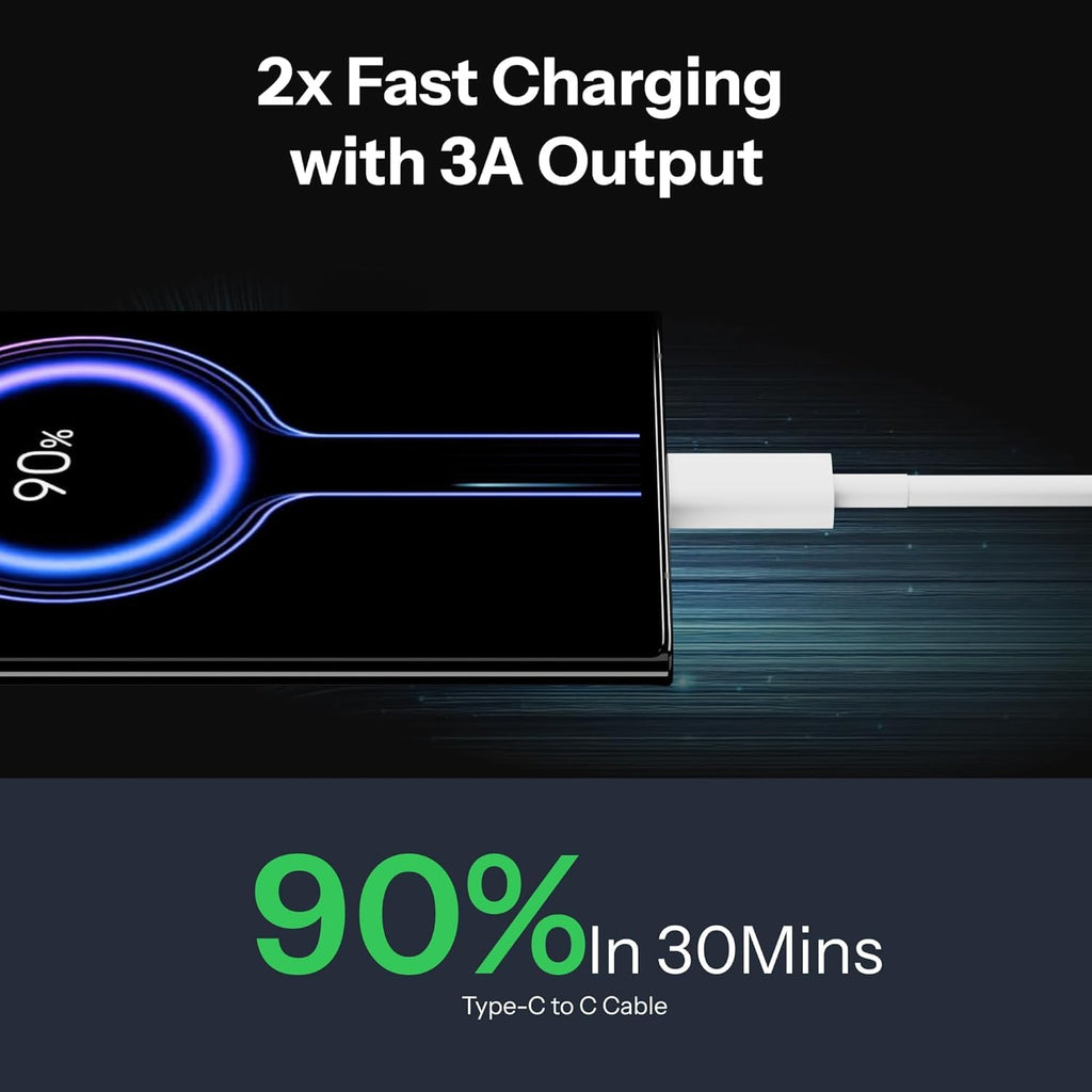 Aura Type C to C  Cable [MFi Certified + 2 YEAR WARRANTY*] Fast iPhone Charging for iPhone 15/16/Pro Series Charger Cable Compatible, MacBook, Other USB Type-C Devices, 1M