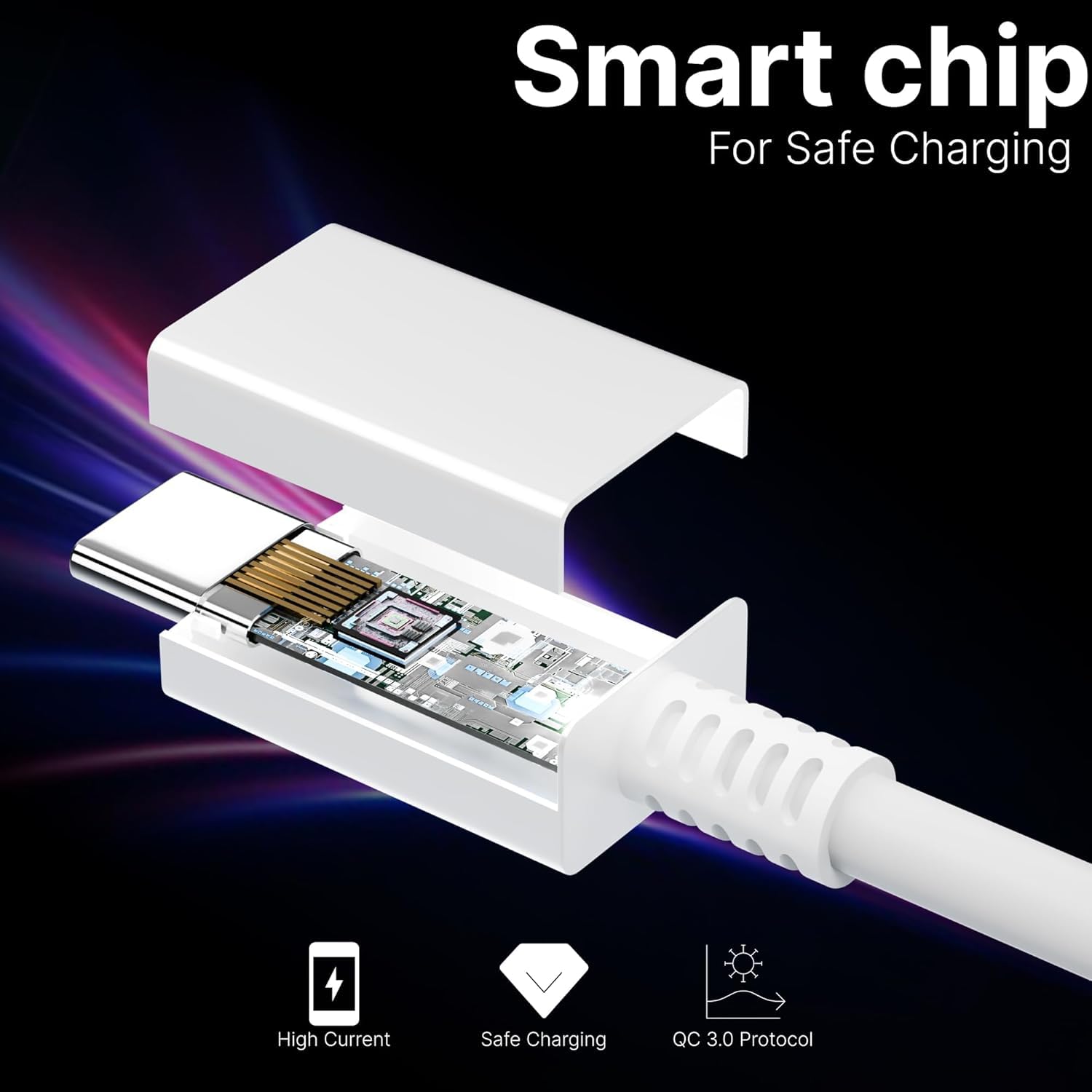 Aura Type C to C  Cable [MFi Certified + 2 YEAR WARRANTY*] Fast iPhone Charging for iPhone 15/16/Pro Series Charger Cable Compatible, MacBook, Other USB Type-C Devices, 1M