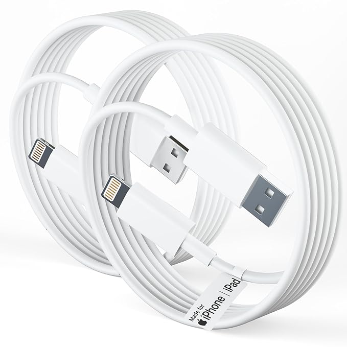 AURA USB (Pack of 2) Type C to Lightning Cable 27W [MFi Certified + 2 Years Warranty*] Fast Charger Cable for iPhone 14/13/12/11/X/XS/XR/8/Plus,iPad Mini/Pro/Max,USB Type-C Power Delivery Cord.