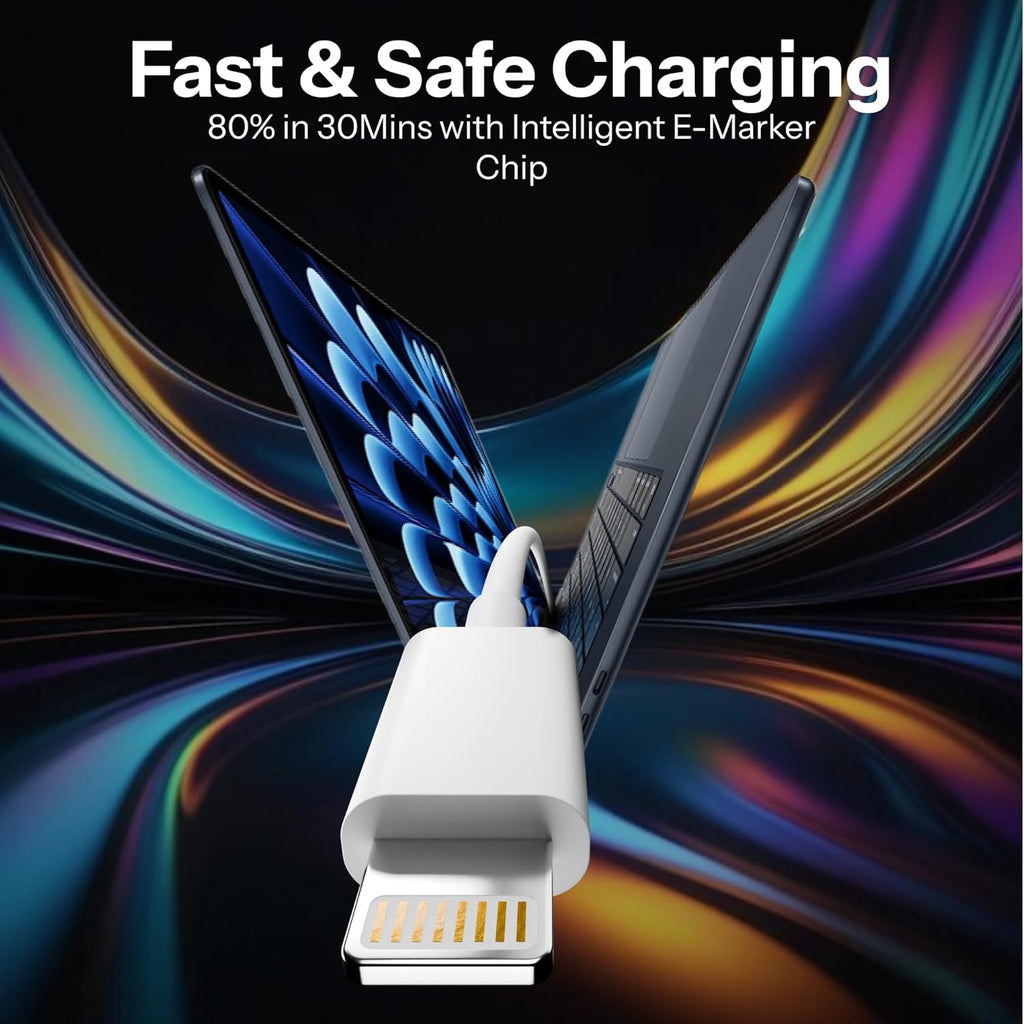 AlLKIN USB C to Lightning Cable 1M [MFi Certified] iPhone Fast Charger Cable USB-C Power Delivery Charging Cord for iPhone 14/13/12/12 PRO Max/12 Mini/11/11PRO/XS/Max/XR/X/8/8Plus/iPad (pack of 1)