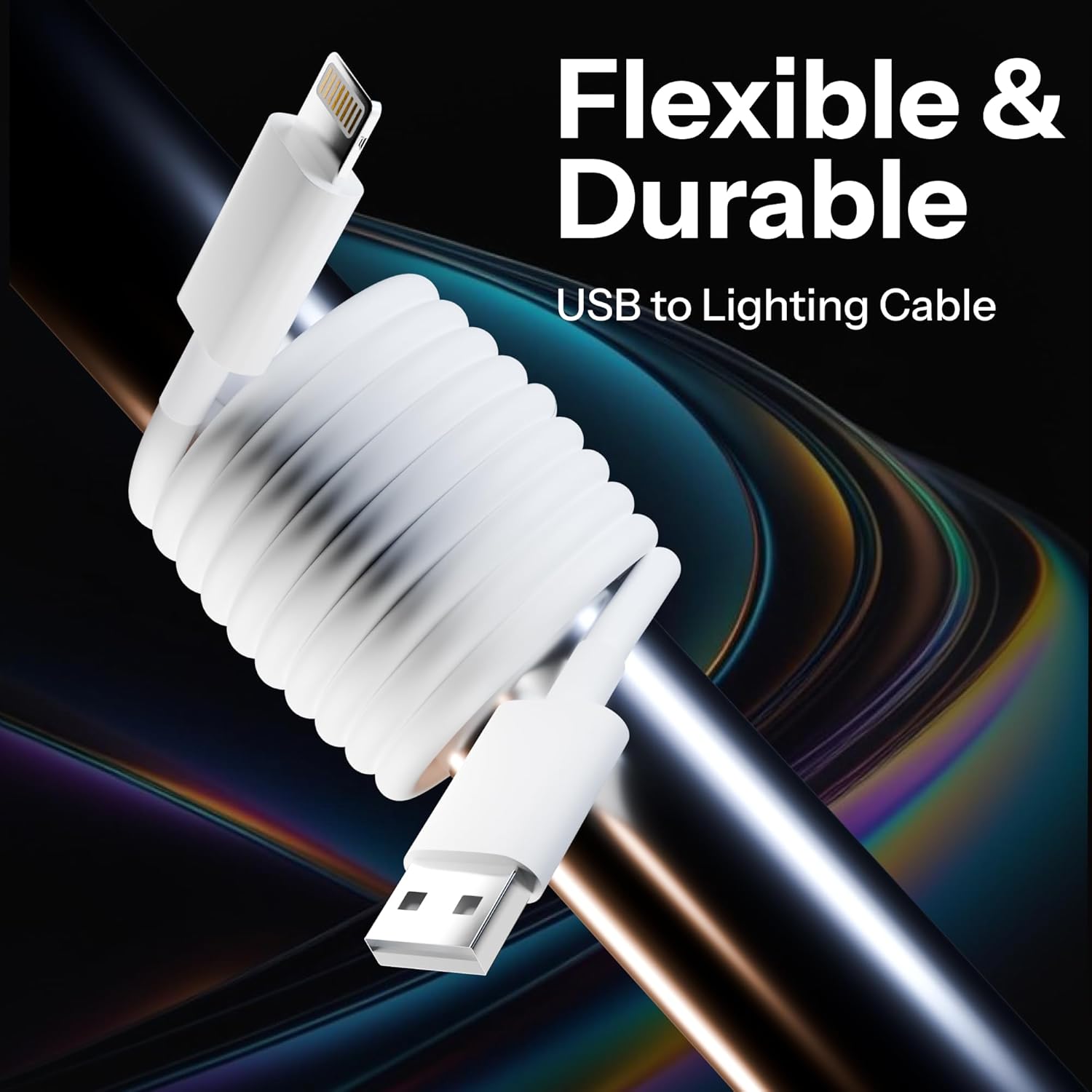 AURA USB (Pack of 2) Type C to Lightning Cable 27W [MFi Certified + 2 Years Warranty*] Fast Charger Cable for iPhone 14/13/12/11/X/XS/XR/8/Plus,iPad Mini/Pro/Max,USB Type-C Power Delivery Cord.