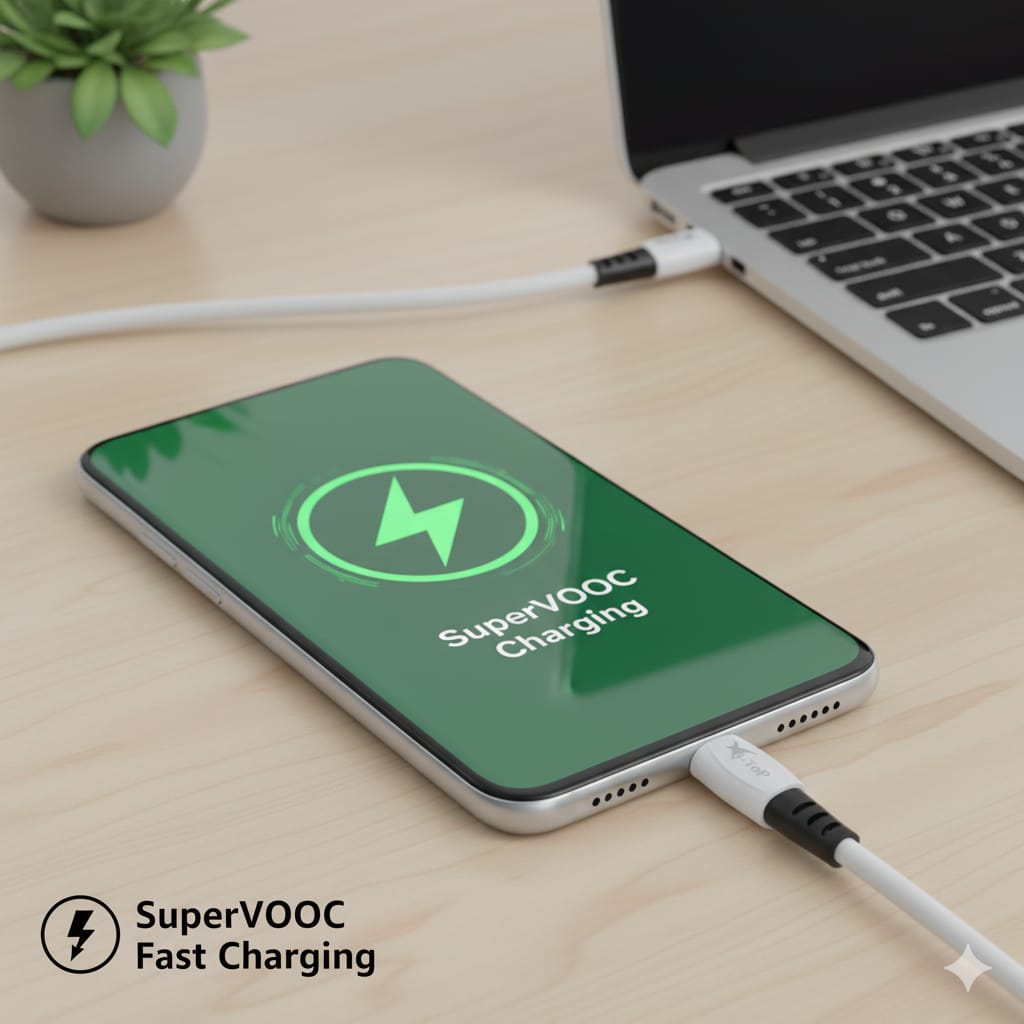 OnePlus 100W Fast USB to Type C SuperVooc/Dash Fast Charging Charger Cable For Oneplus, Oppo, ReaIme, Redmi, Xiaomi,Samsung, Nokia, Motorola, Google Pixel, IQOO,Tecno, Lava, Poco, Infinix, LG, Asus